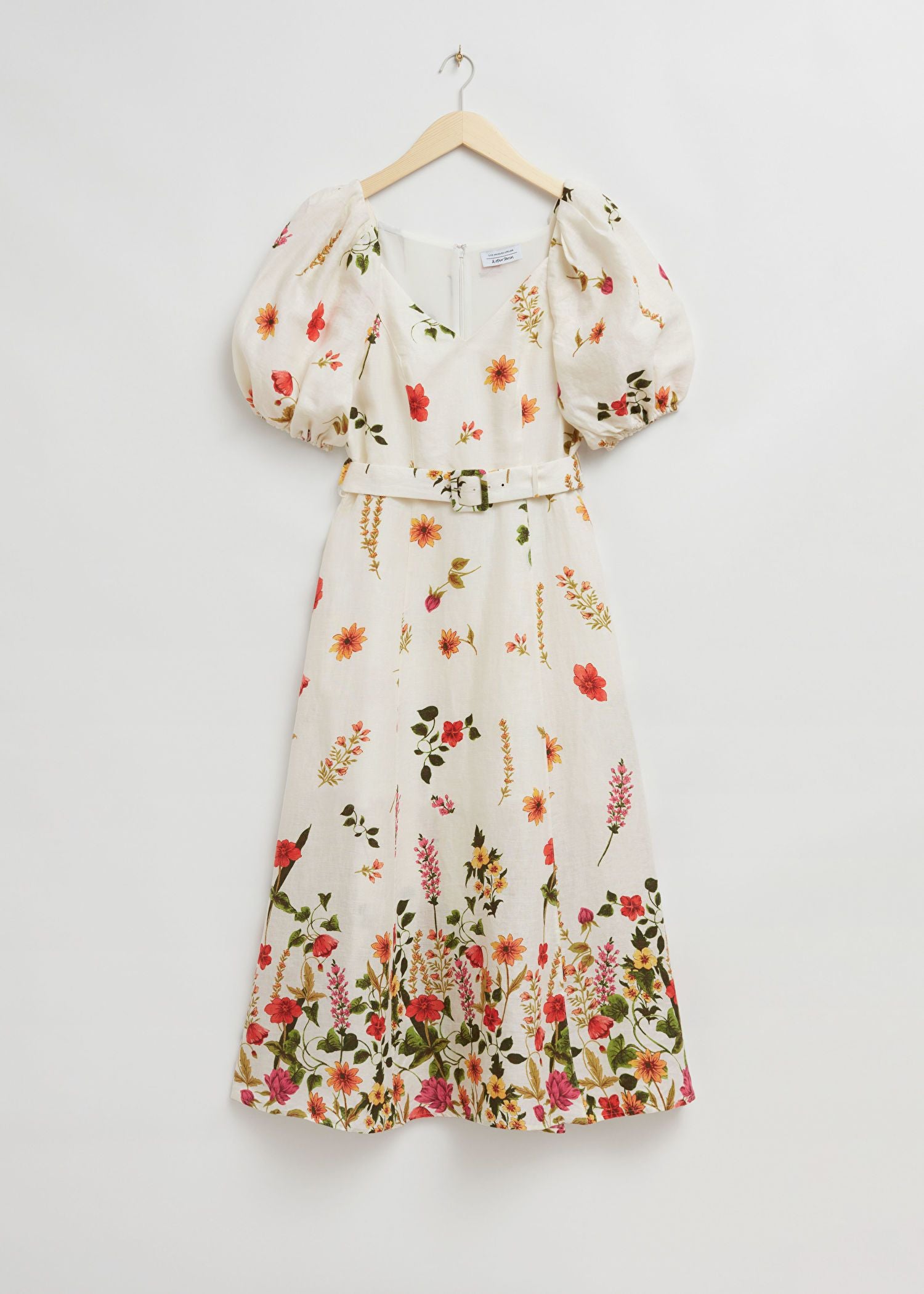 Puff Sleeve Floral Dress