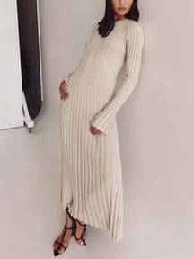 LONG SLEEVE MIDI DRESS