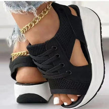 Platform Peep-Toe Sandals