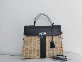 Women's french straw bag