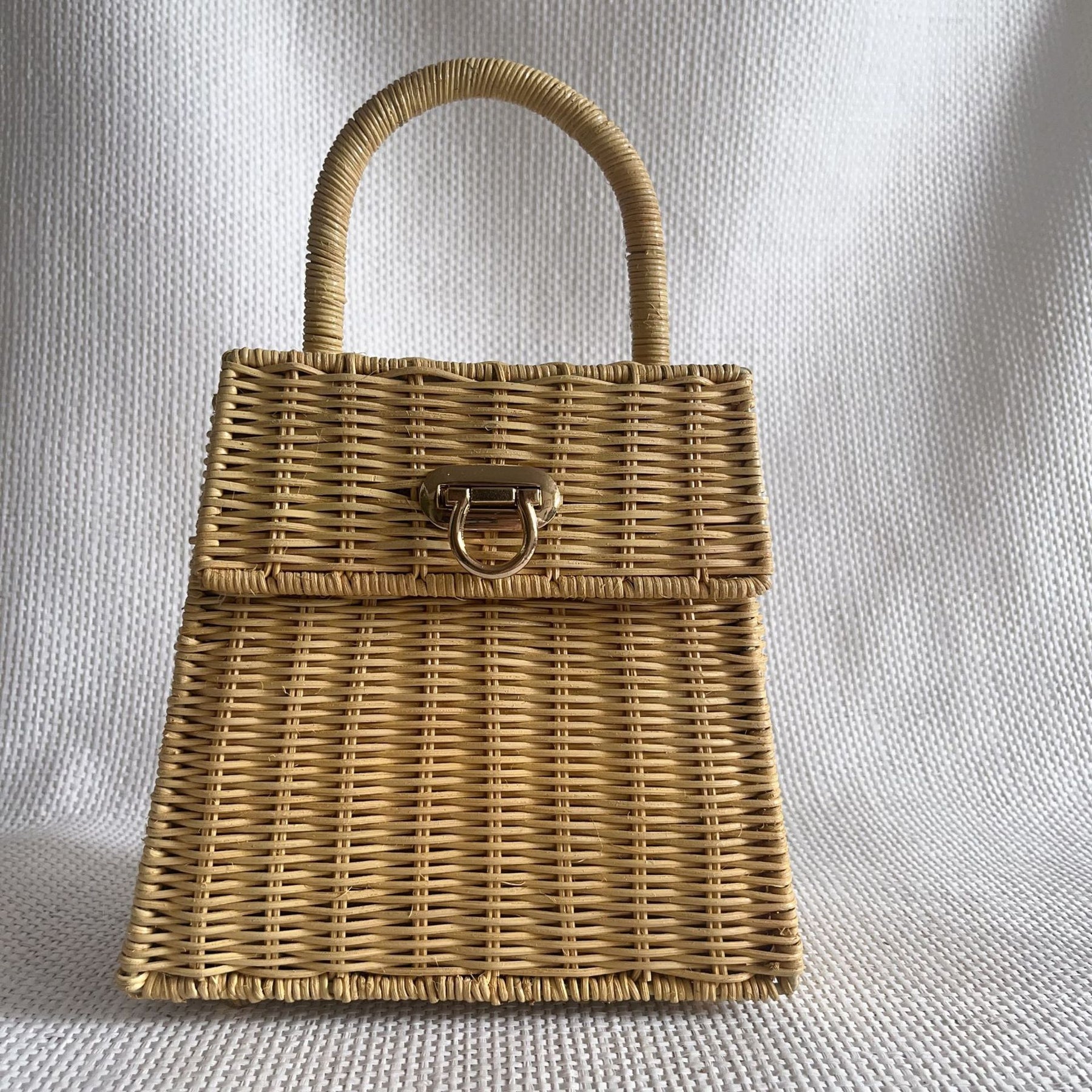 Women's Rattan Straw Handbag