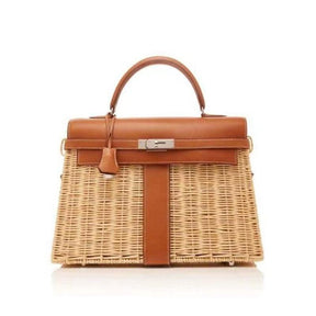 Women's french straw bag