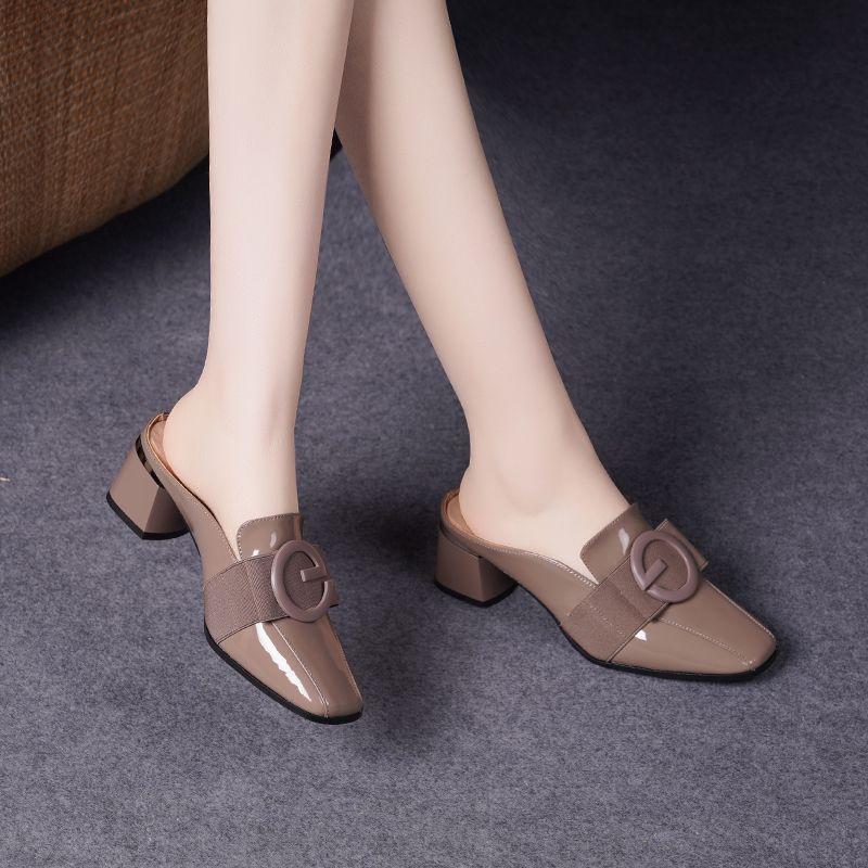 Women's comfortable pu slippers