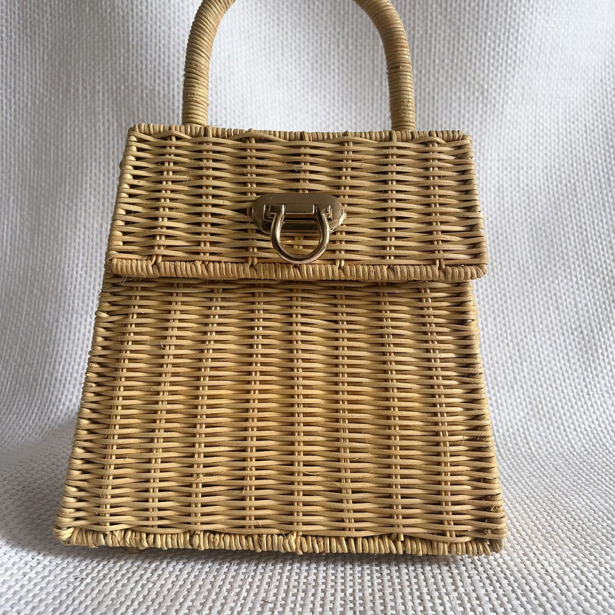 Women's Rattan Straw Handbag