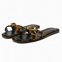 Cross Strap Flat Sandals