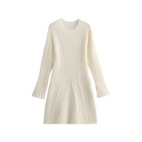 Fashion Threaded Knit Dress