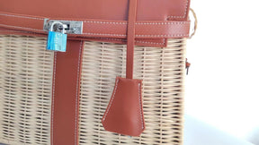 Women's french straw bag