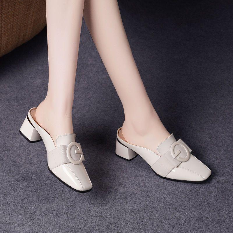 Women's comfortable pu slippers