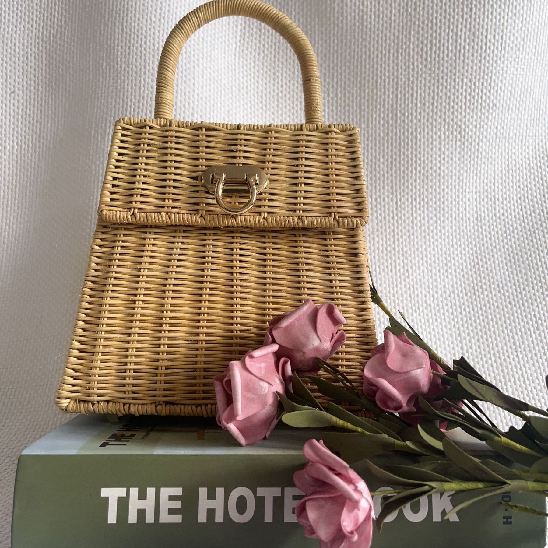 Women's Rattan Straw Handbag