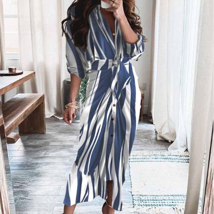 Pleated Irregular Tie Dress