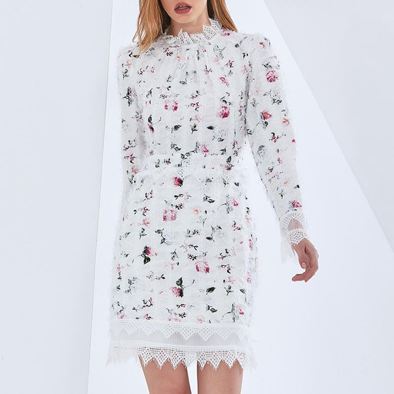 Elegant Floral Mini Dress