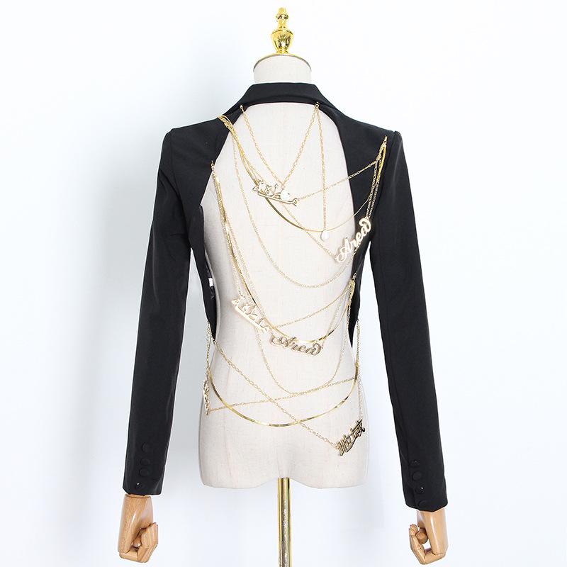 Backless Chain Blazer